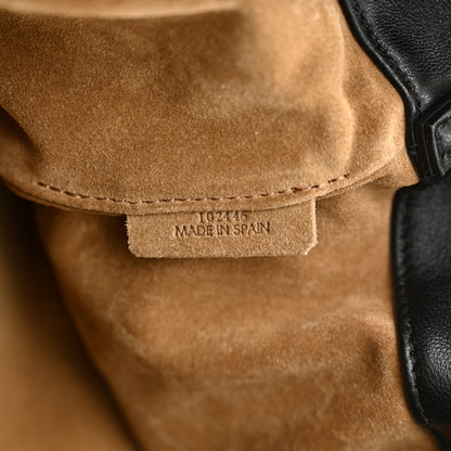 Loewe Mellow Nappa Donut Chain Large Flamenco Knot Clutch Black 7 of 10