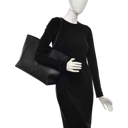 Saint Laurent Calfskin Large Shopping Tote Black 2 of 8