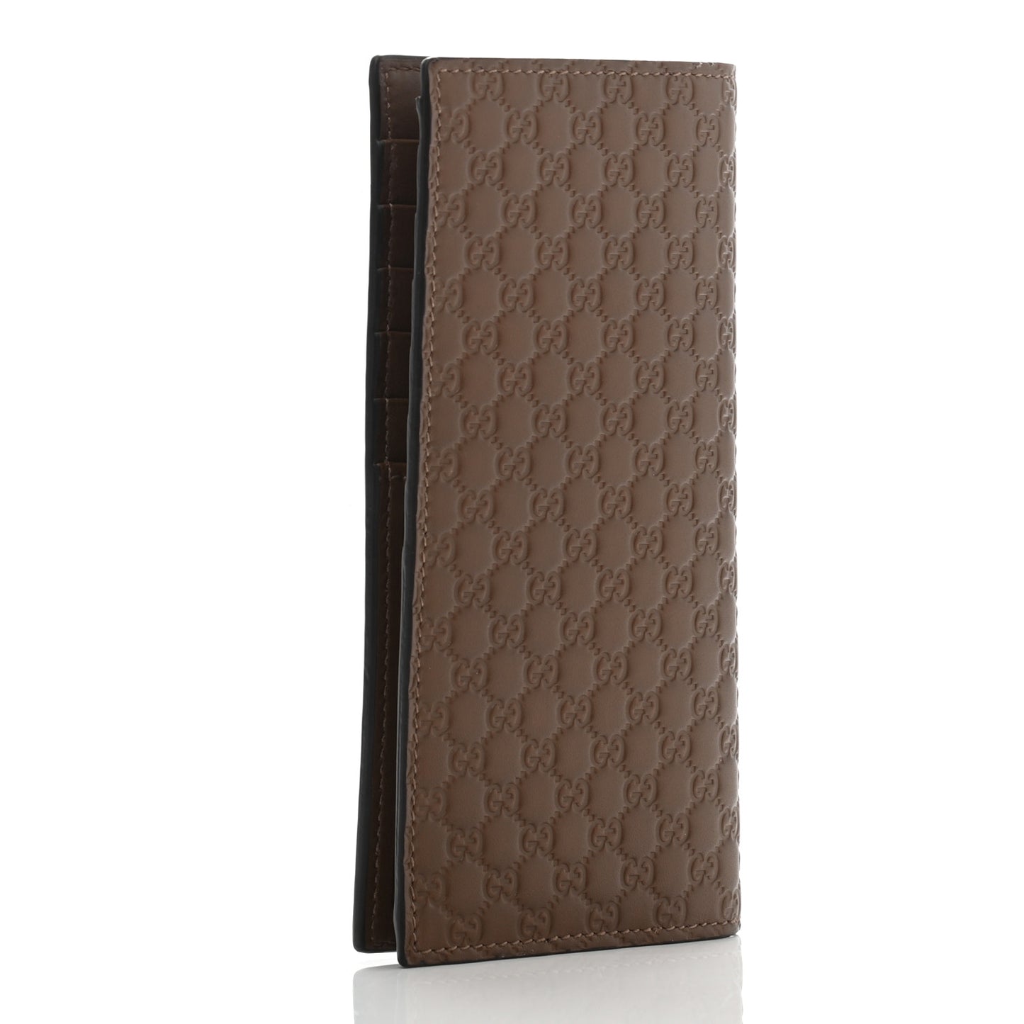 Microguccissima Bi-Fold Organizer Wallet Acero
