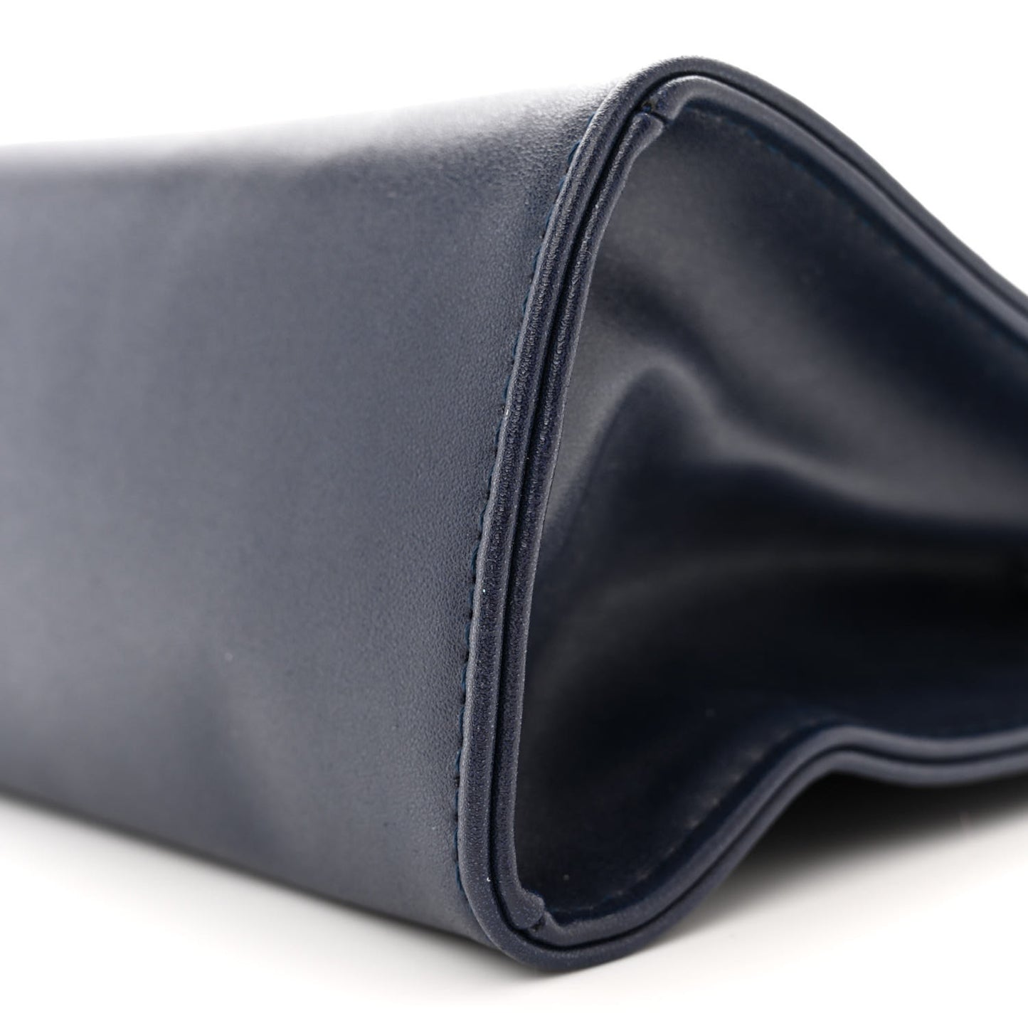 Vegan Leather Small Shopping Bag Navy