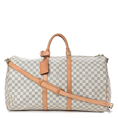 Louis Vuitton Damier Azur Keepall Bandouliere 55 1 of 9