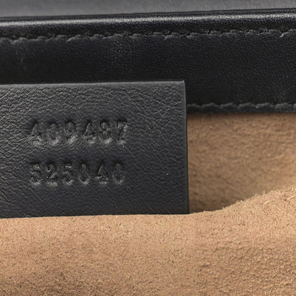 Gucci GG Supreme Monogram Calfskin Small Padlock Shoulder Bag Beige Black Cuir 7 of 11