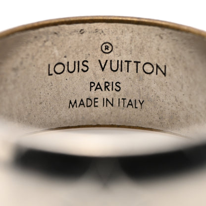 Louis Vuitton Zamac Palladium Monogram Ring M 60 9 Silver 5 of 6