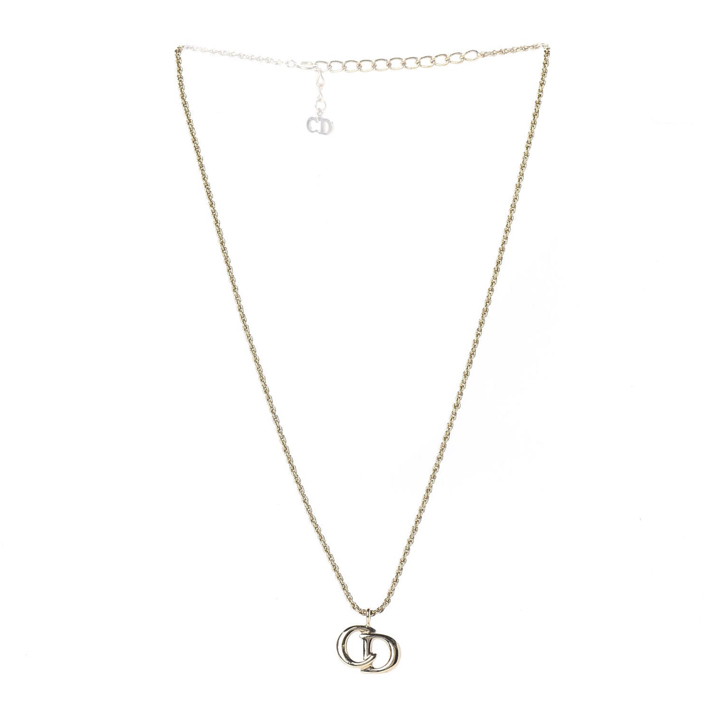 Metal Logo Necklace Gold
