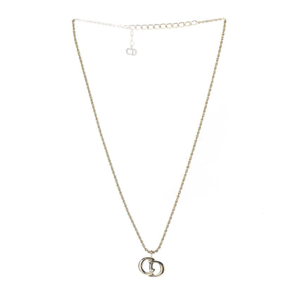 Christian Dior Metal Logo Necklace Gold 4 of 6