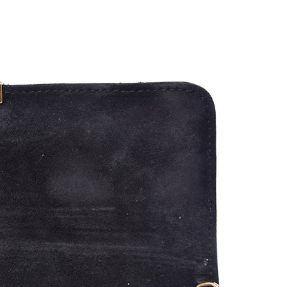 Christian Dior Lambskin Cannage Dioraddict Wallet on Chain Clutch Black 9 of 10