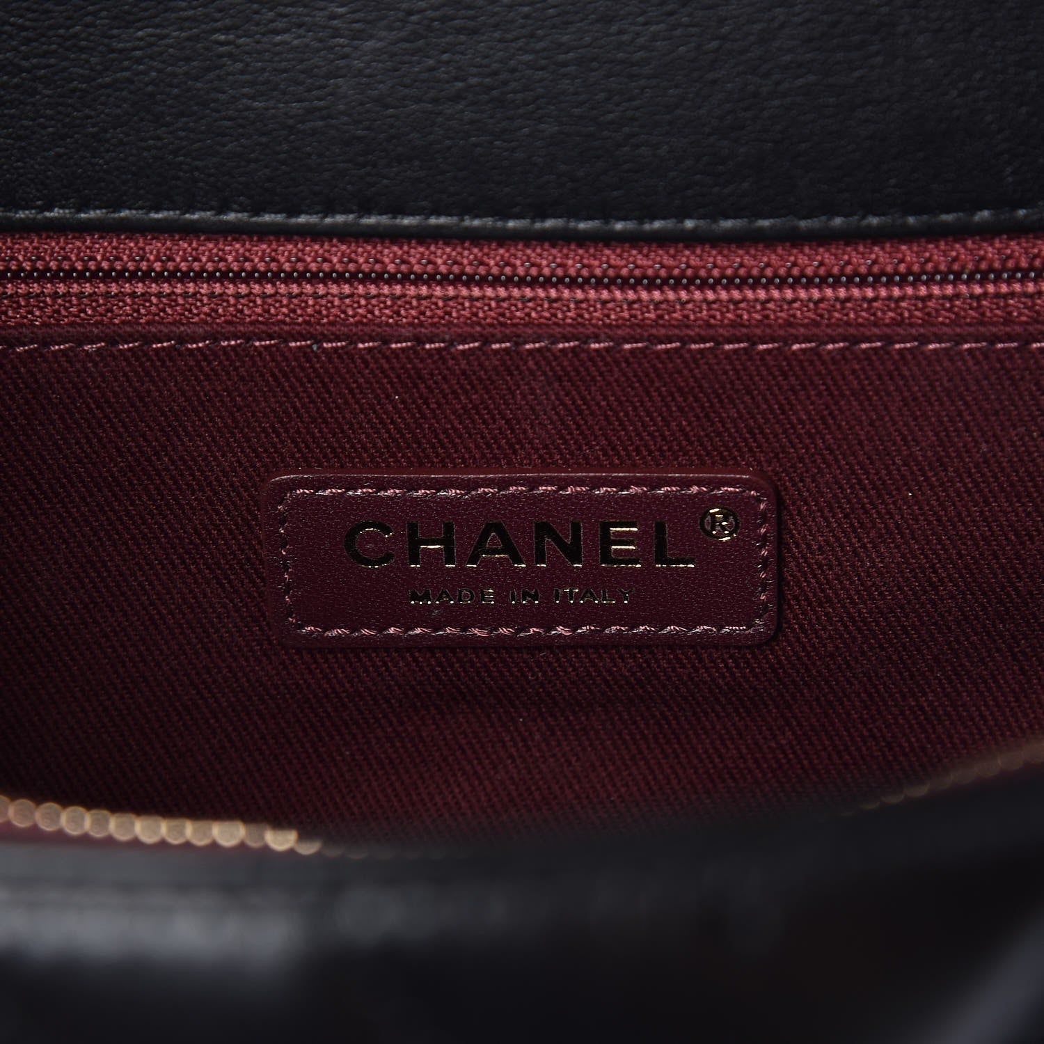 Chanel Calfskin Chevron Quilted Large Coco Handle Flap Light Black 6 of 8
