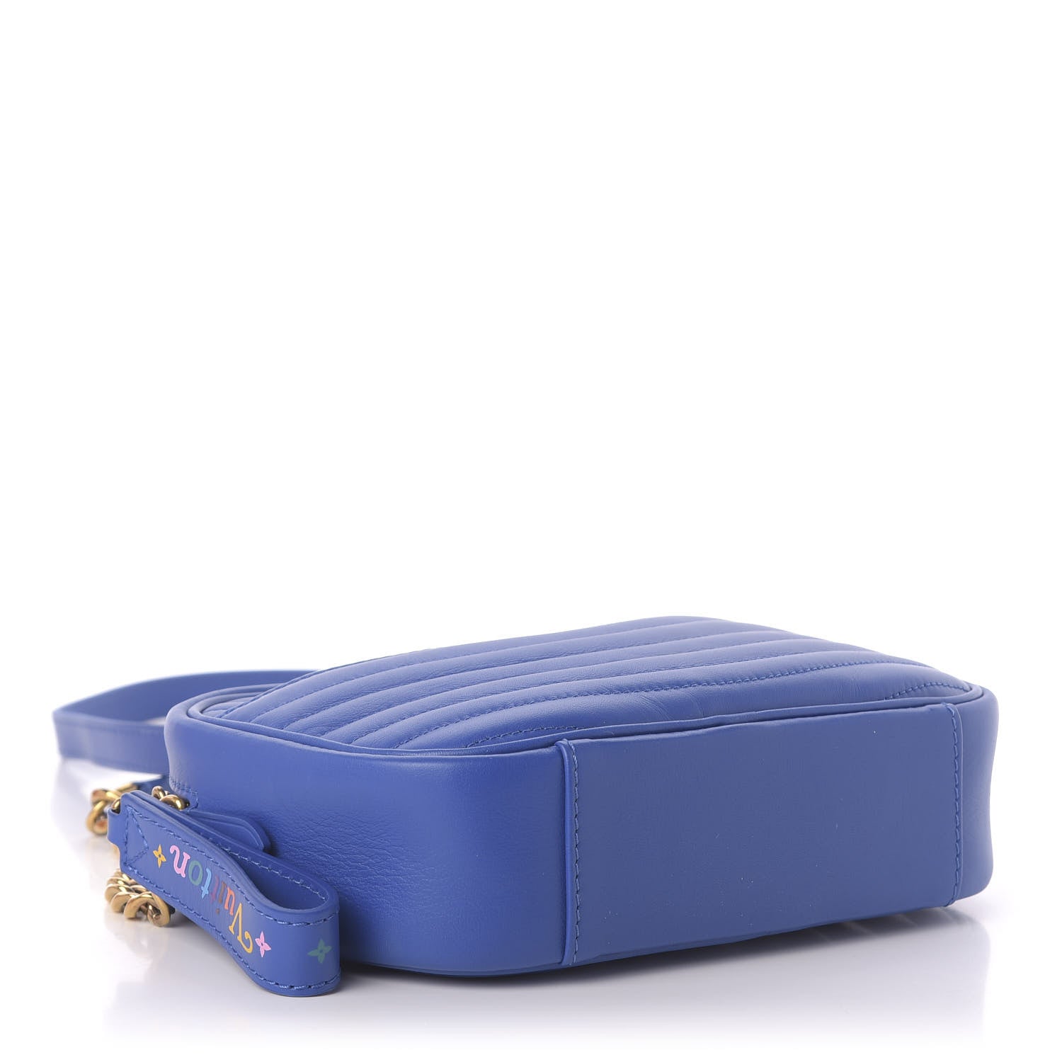 Louis Vuitton Calfskin New Wave Camera Bag Bleu Neon 4 of 10