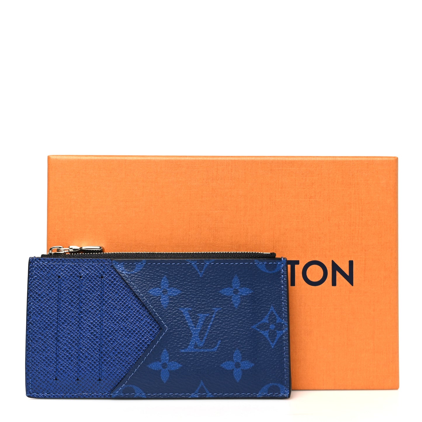 Monogram Taiga Coin Card Holder Cobalt