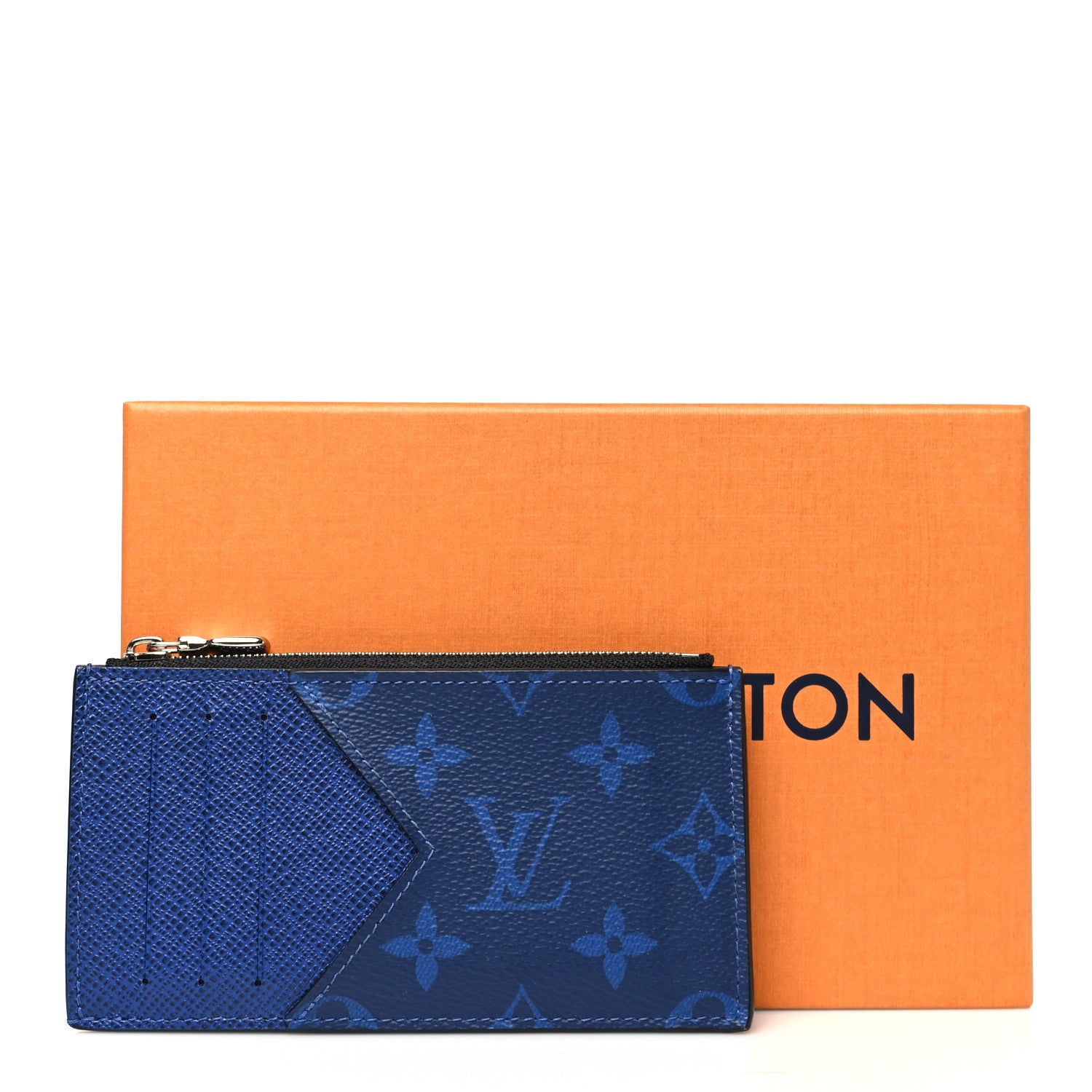Louis Vuitton Monogram Taiga Coin Card Holder Cobalt 8 of 8