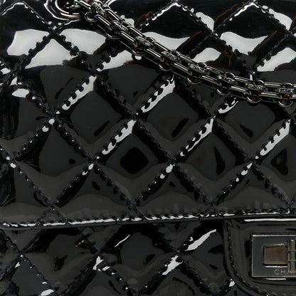 Chanel Patent Calfskin Quilted 2.55 Reissue 225 Flap So Black 9 of 11