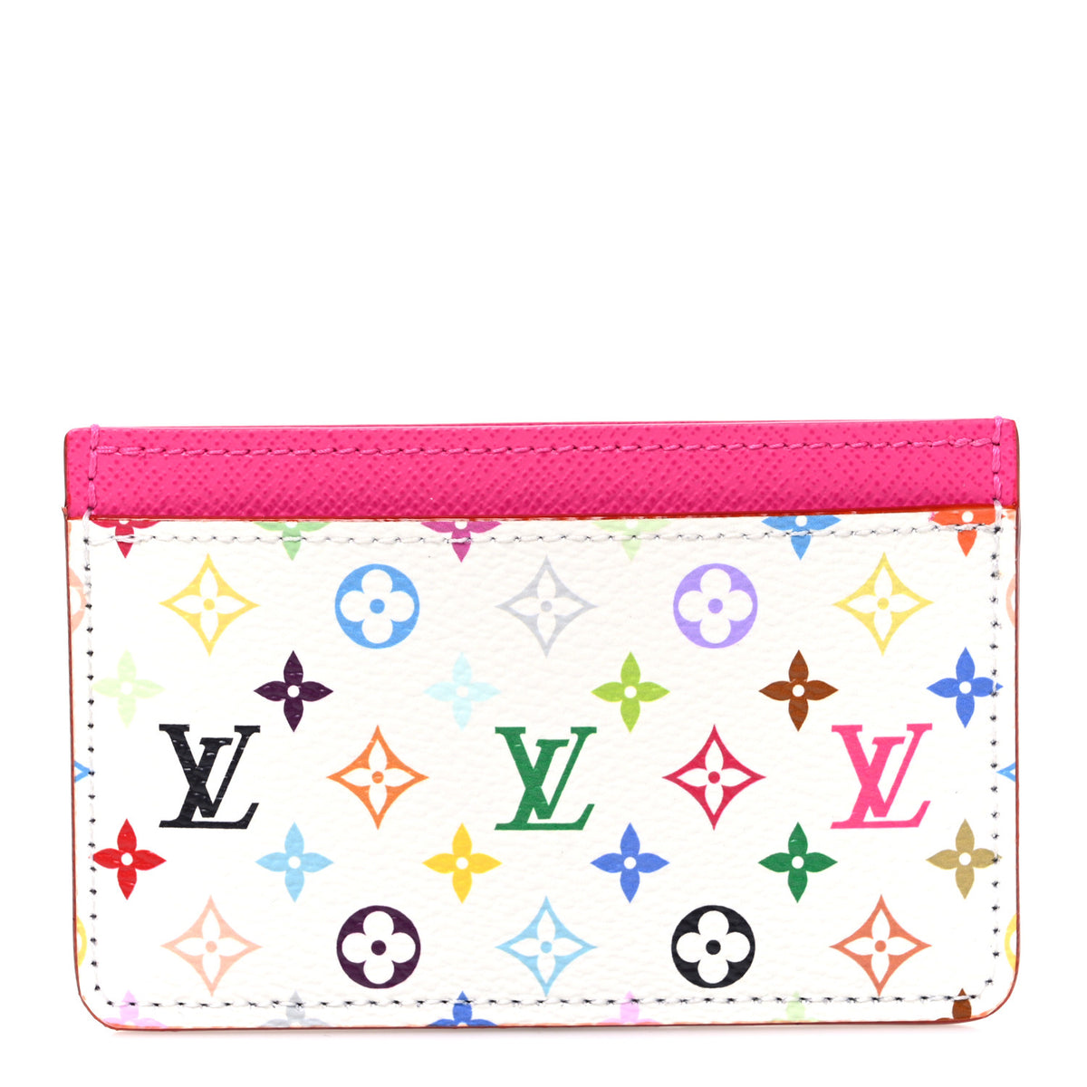 LV X TM Monogram Multicolor Card Holder Kawaii Pink
