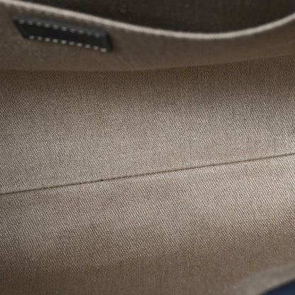 Chloe Suede Calfskin Medium Woody Ribbon Tote Navy 5 of 9