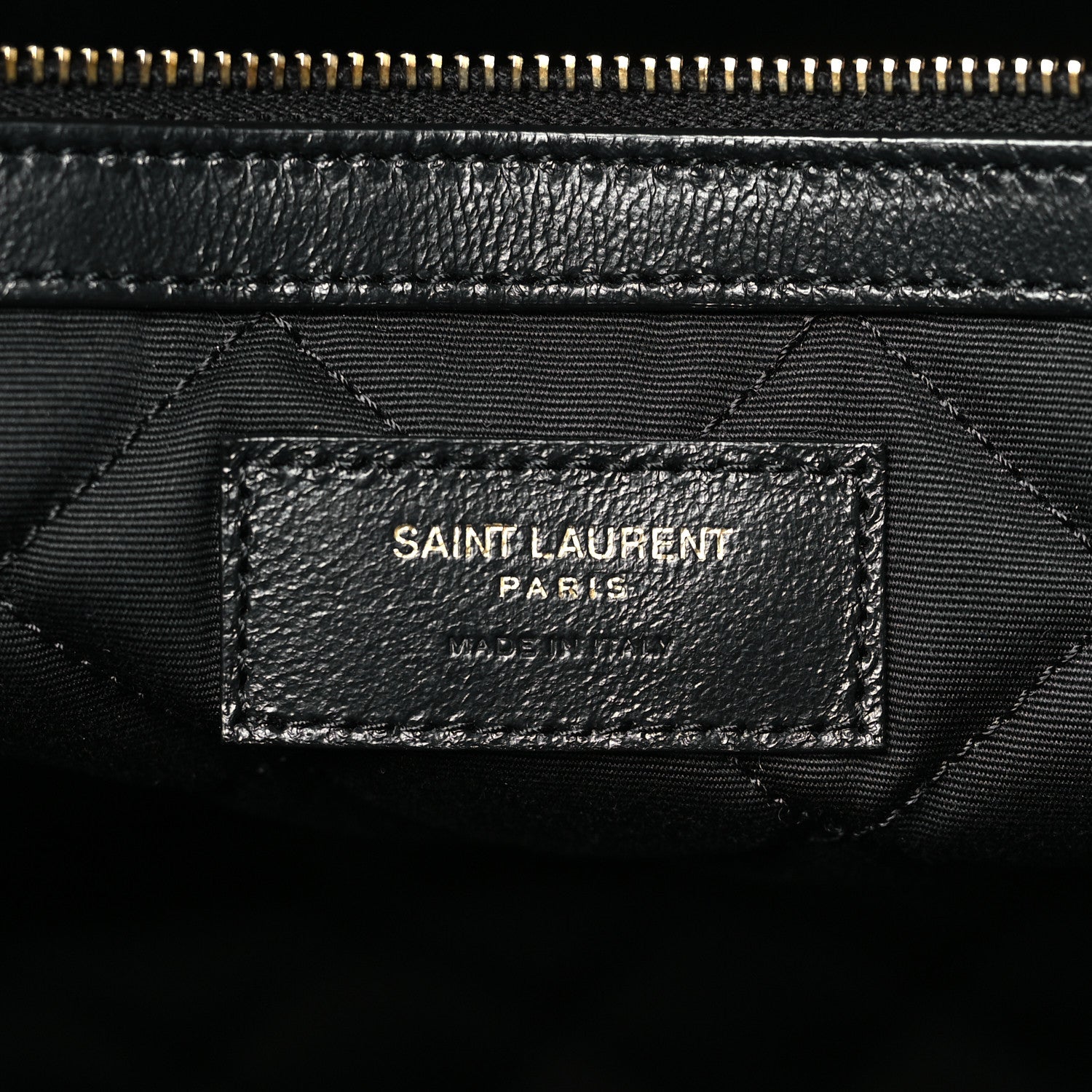 Saint Laurent Calfskin Quilted ES Giant Travel Bag Black 6 of 9