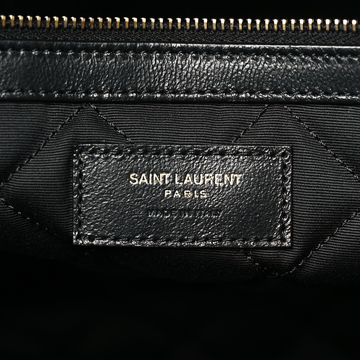 Calfskin Quilted ES Giant Travel Bag Black