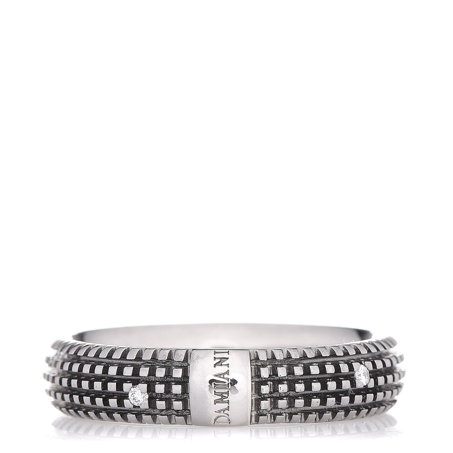 18K Black Gold Diamond Metropolitan Dream Band Ring 54 6.75