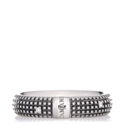 Damiani 18K Black Gold Diamond Metropolitan Dream Band Ring 54 6.75 1 of 4