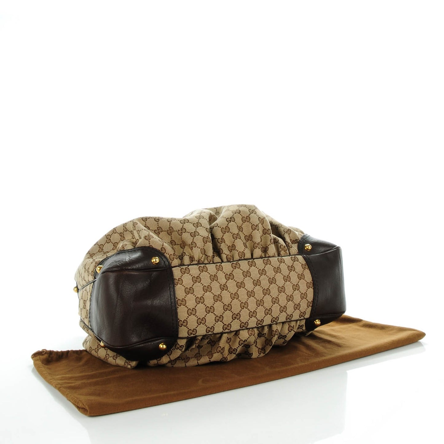 Monogram Large Jockey Hobo Dark Brown