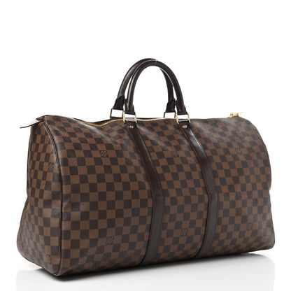 Louis Vuitton Damier Ebene Keepall 50 3 of 15