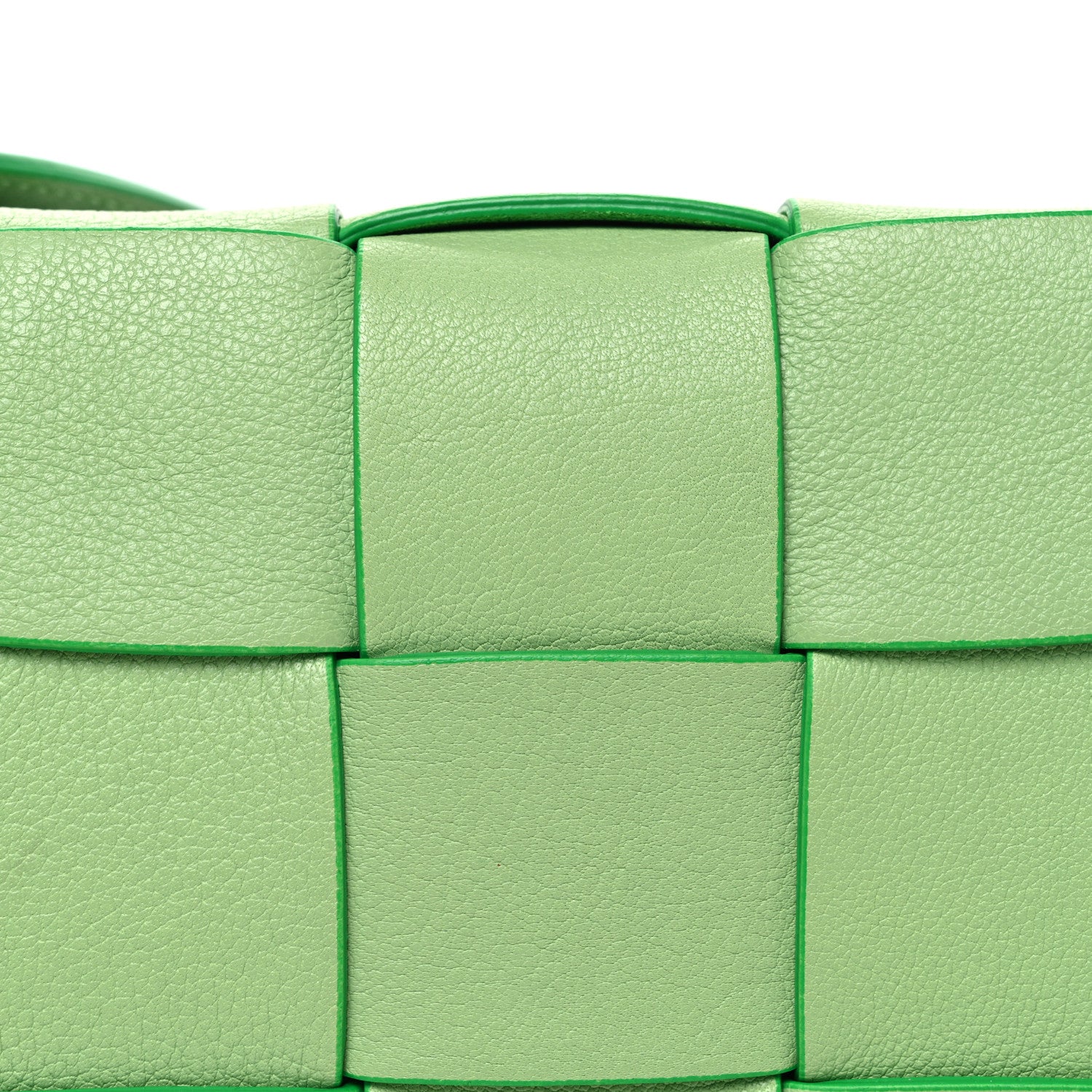 Bottega Veneta Grained Calfskin Maxi Intrecciato Cassette Crossbody Bag Pistachio 9 of 12