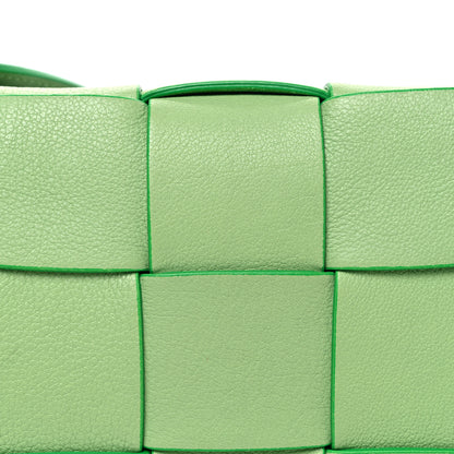 Bottega Veneta Grained Calfskin Maxi Intrecciato Cassette Crossbody Bag Pistachio 9 of 12