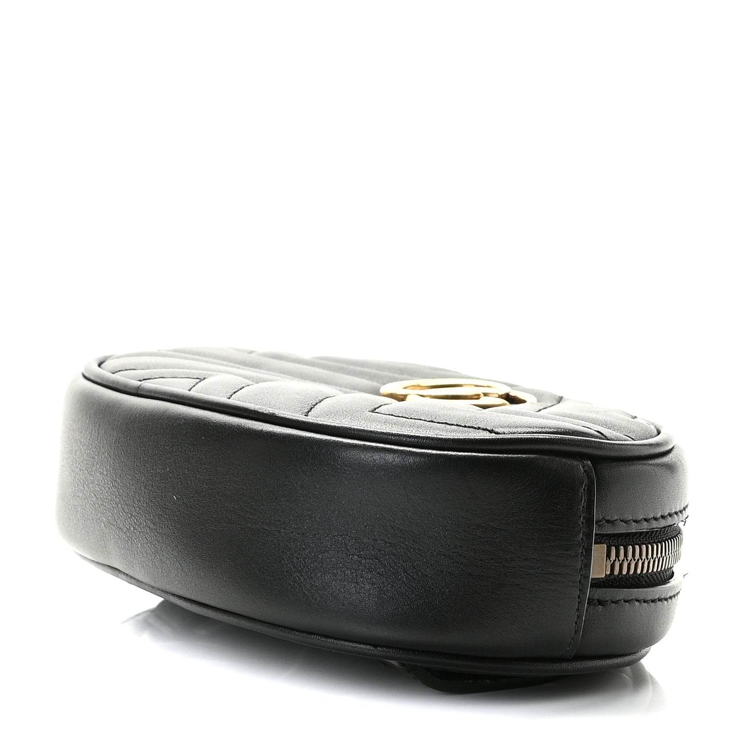 Calfskin Matelasse GG Marmont Belt Bag 75 30 Black