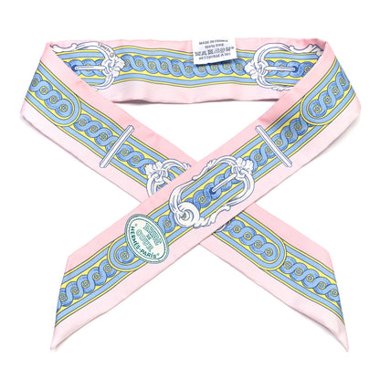 Hermes Silk Bride De Cour Twilly Rose Pale Ciel 1 of 4