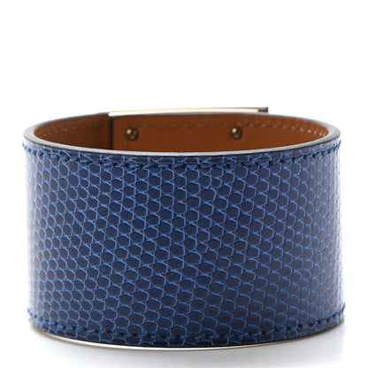 Hermes Lizard Kelly Dog Cuff S Bleu Saphir 3 of 6