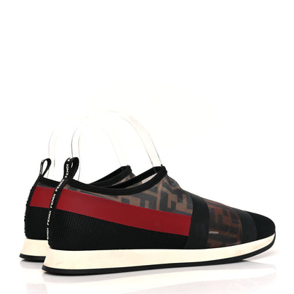 Fendi Technical Mesh FF Sneakers 38 Tobacco Red 4 of 7