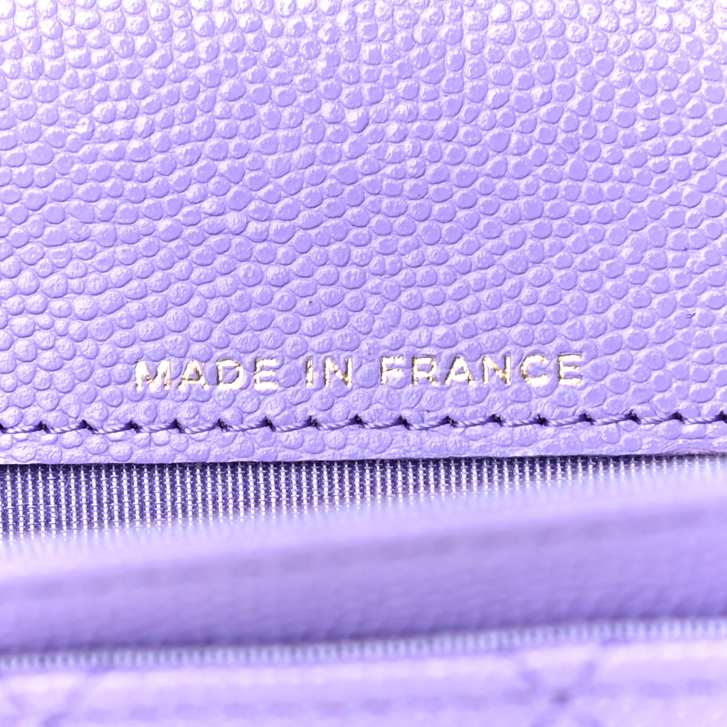 Chanel Caviar Quilted Flap Card Holder Wallet Purple 7 of 12