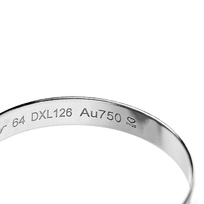Cartier 18K White Gold Black Ceramic Trinity Ring 64 10.75 5 of 5