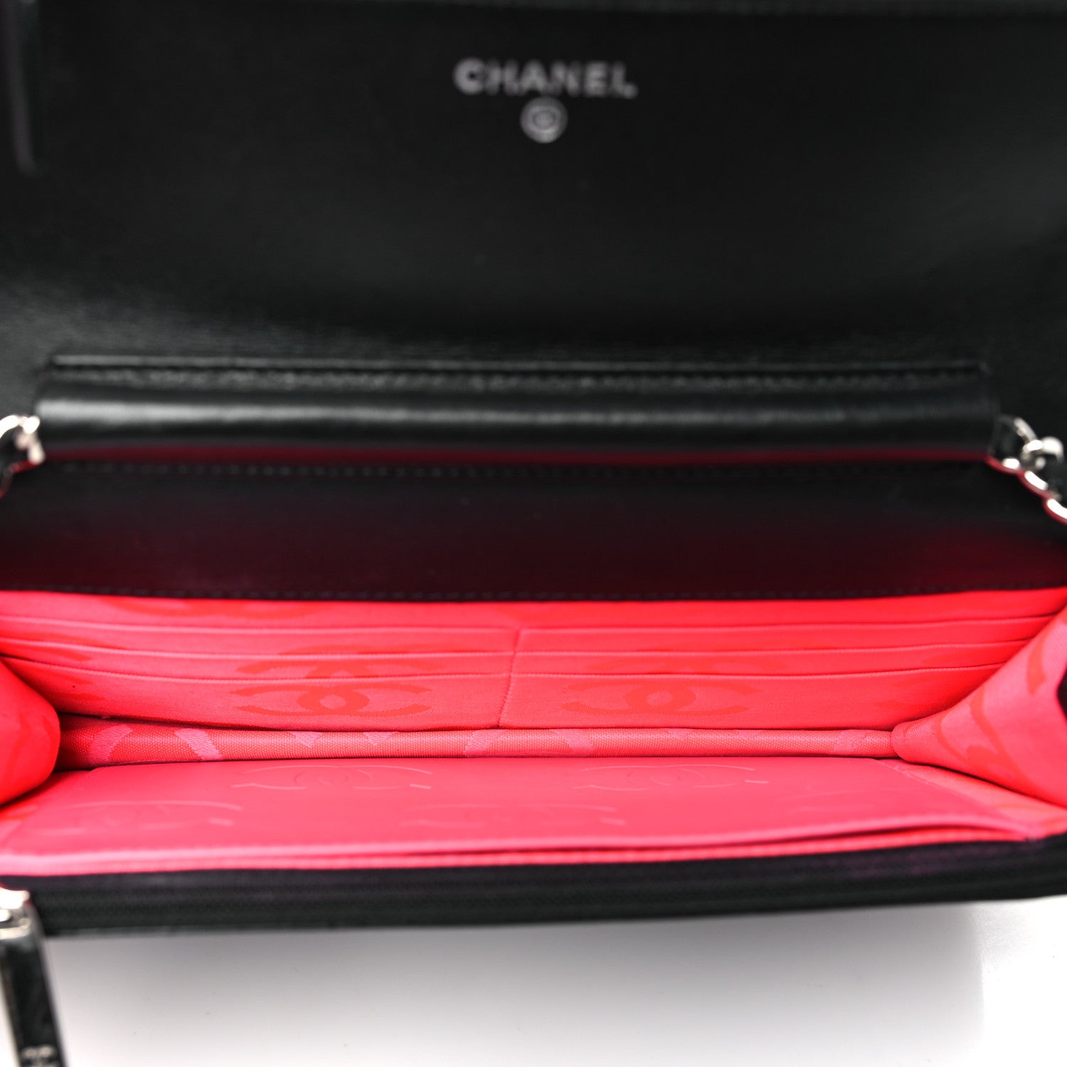 Chanel Calfskin Quilted Cambon Wallet on Chain WOC Black 5 of 11
