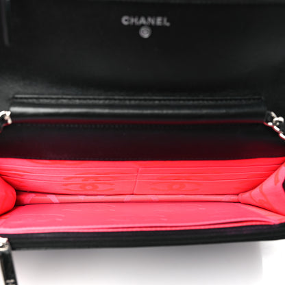 Chanel Calfskin Quilted Cambon Wallet on Chain WOC Black 5 of 11