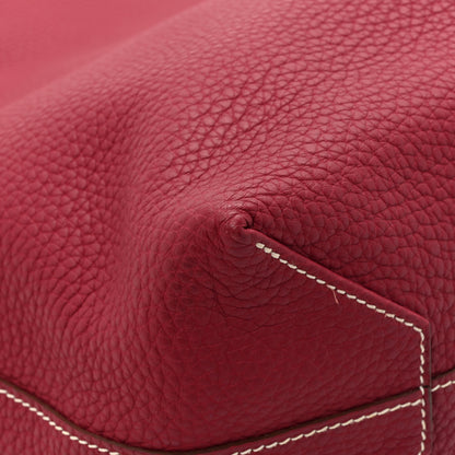 Hermes Taurillon Clemence Double Sens 36 Reversible Tote Rubis Bougainvillea 16 of 20