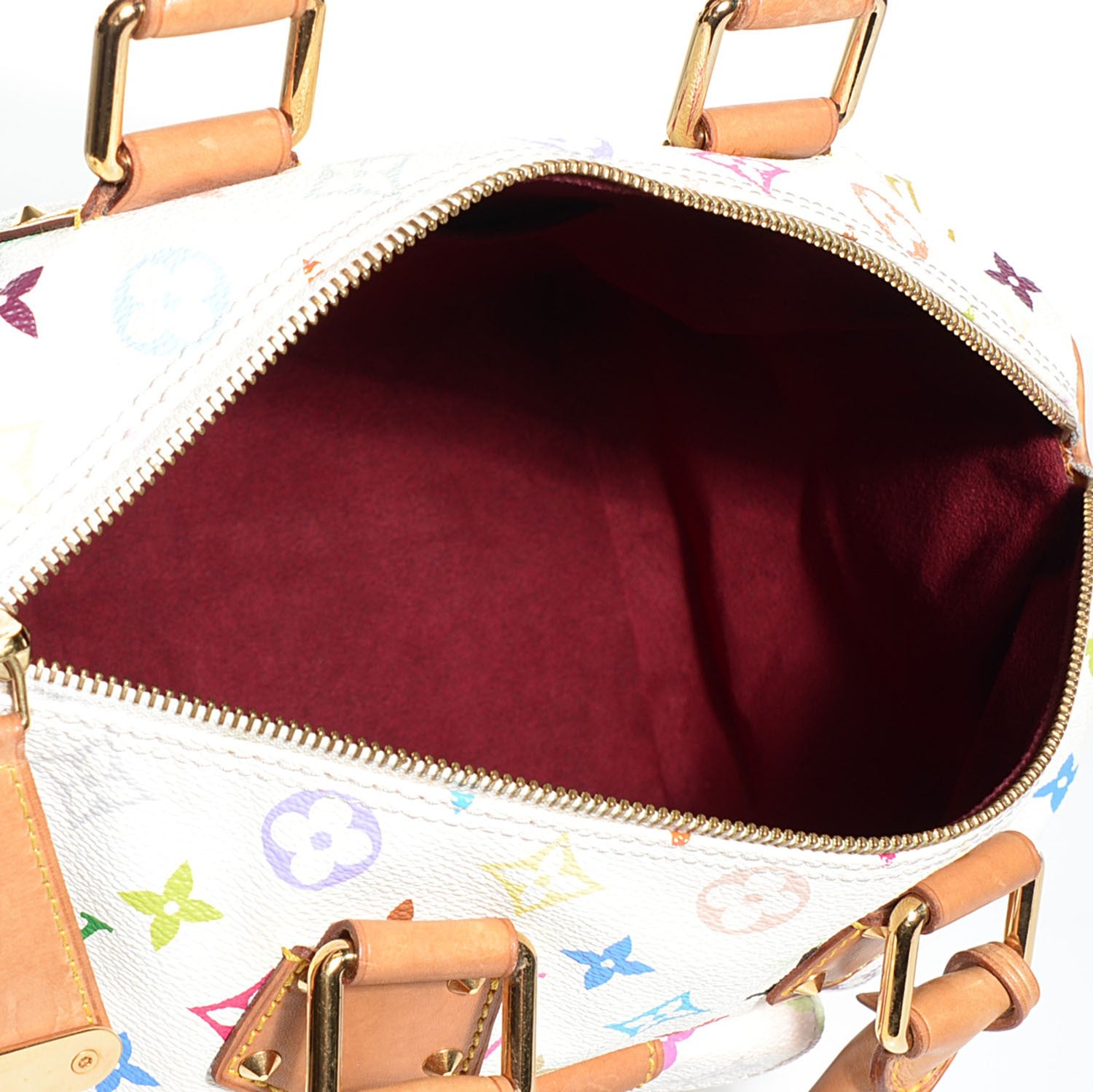 Louis Vuitton Monogram Multicolor Speedy 30 White 5 of 8