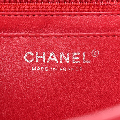 Chanel Washed Caviar Quilted Maxi Single Flap Fuchsia 6 of 12