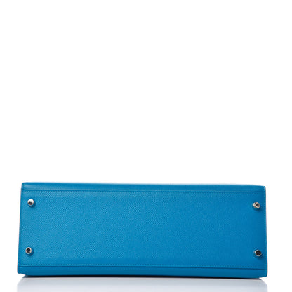 Hermes Epsom Kelly Sellier 32 Bleu Zanzibar 6 of 36