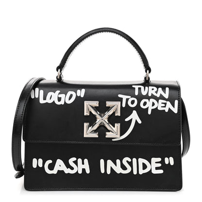 Off-White Calfskin Cash Jitney 1.4 Shoulder Bag Black 1 of 11