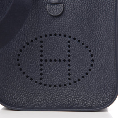 Hermes Taurillon Clemence Amazone Evelyne TPM Bleu Nuit Bleu Indigo 8 of 11