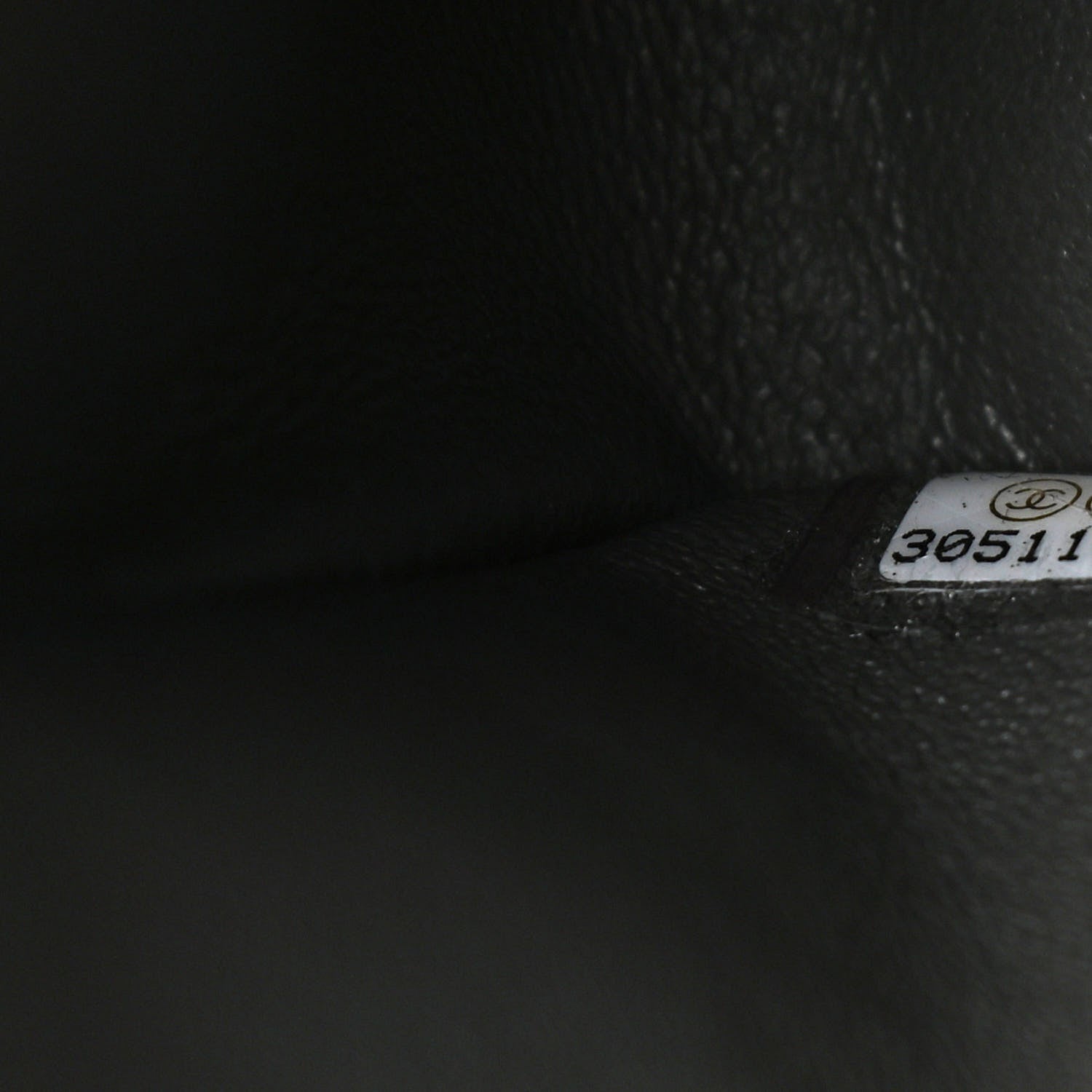 Chanel Caviar Chevron Quilted Medium Double Flap Dark Grey 7 of 10