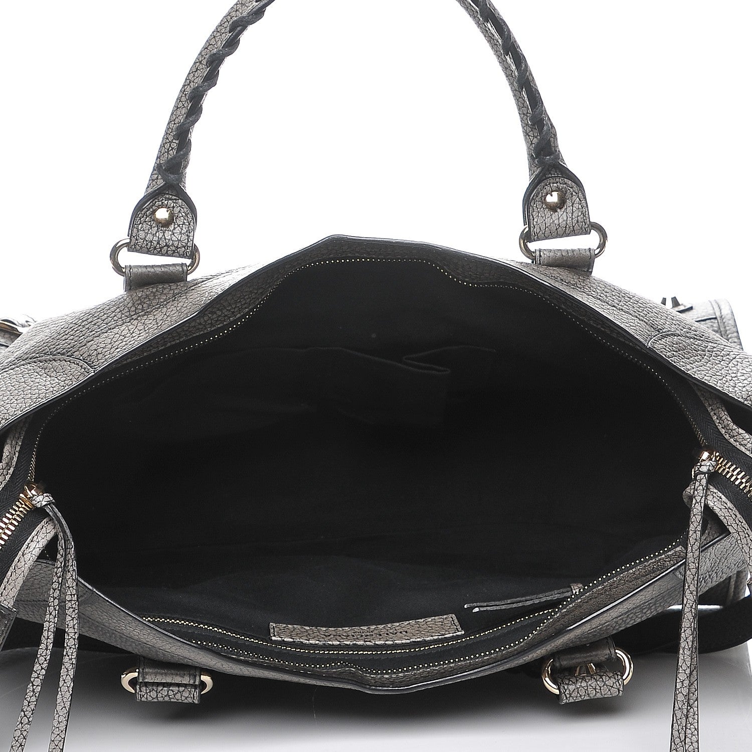Balenciaga Grained Calfskin Classic Gold Hardware City Ombre Grey Gradient 6 of 8