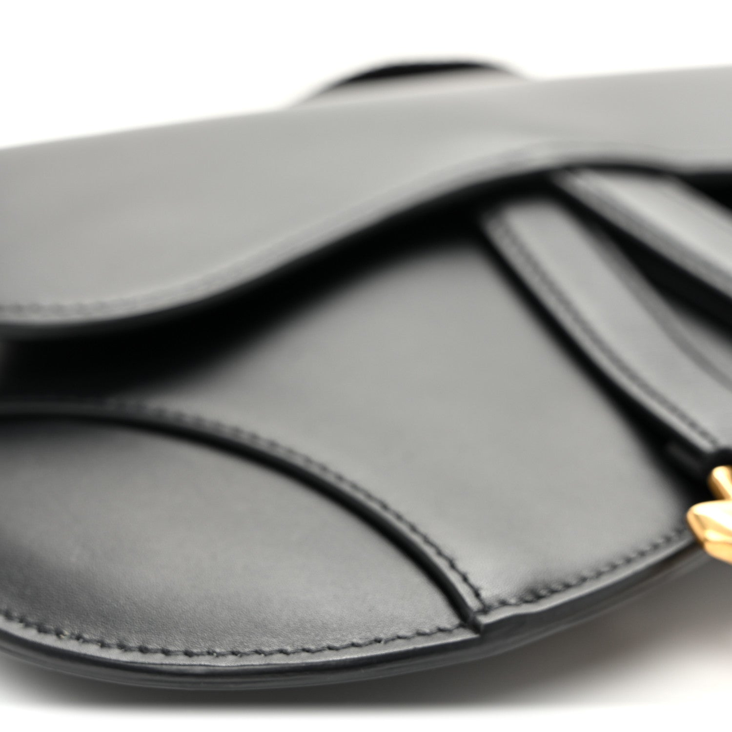 Christian Dior Calfskin Saddle Belt Bag Black 8 of 9