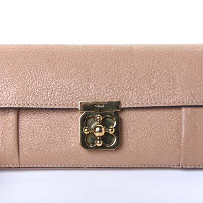 Chloe Goatskin Elsie Long Wallet Gingerbread 14 of 14