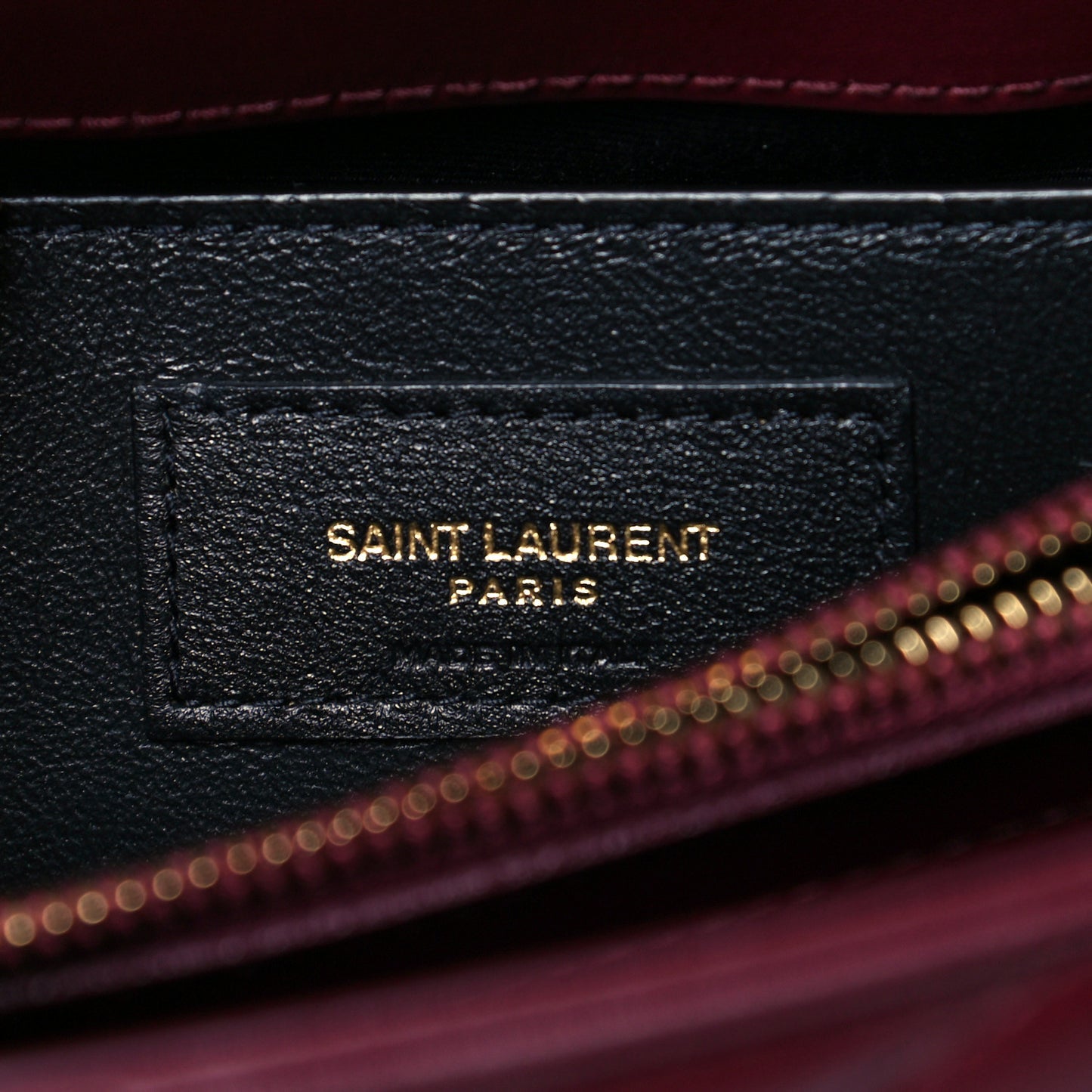 Calfskin Y Quilted Monogram Small Loulou Chain Satchel Dark Legion Red