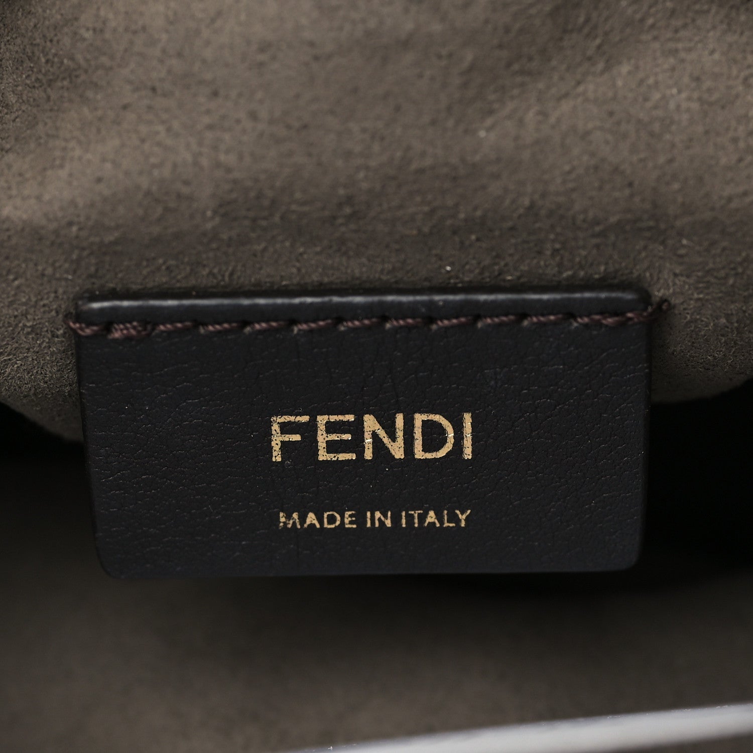 Fendi X SARAH COLEMAN Glazed Canvas Vitello King F is Fendi FF Vertigo Mini Mon Tresor Bucket Bag Mimosa White 5 of 8