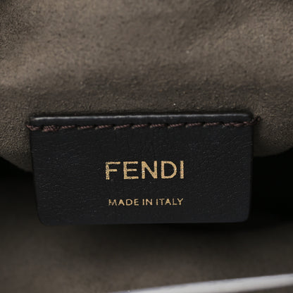 Fendi X SARAH COLEMAN Glazed Canvas Vitello King F is Fendi FF Vertigo Mini Mon Tresor Bucket Bag Mimosa White 5 of 8