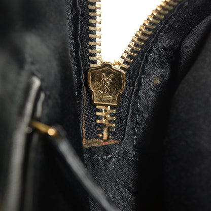 Saint Laurent Patent Crocodile Embossed Large Muse Black 8 of 8