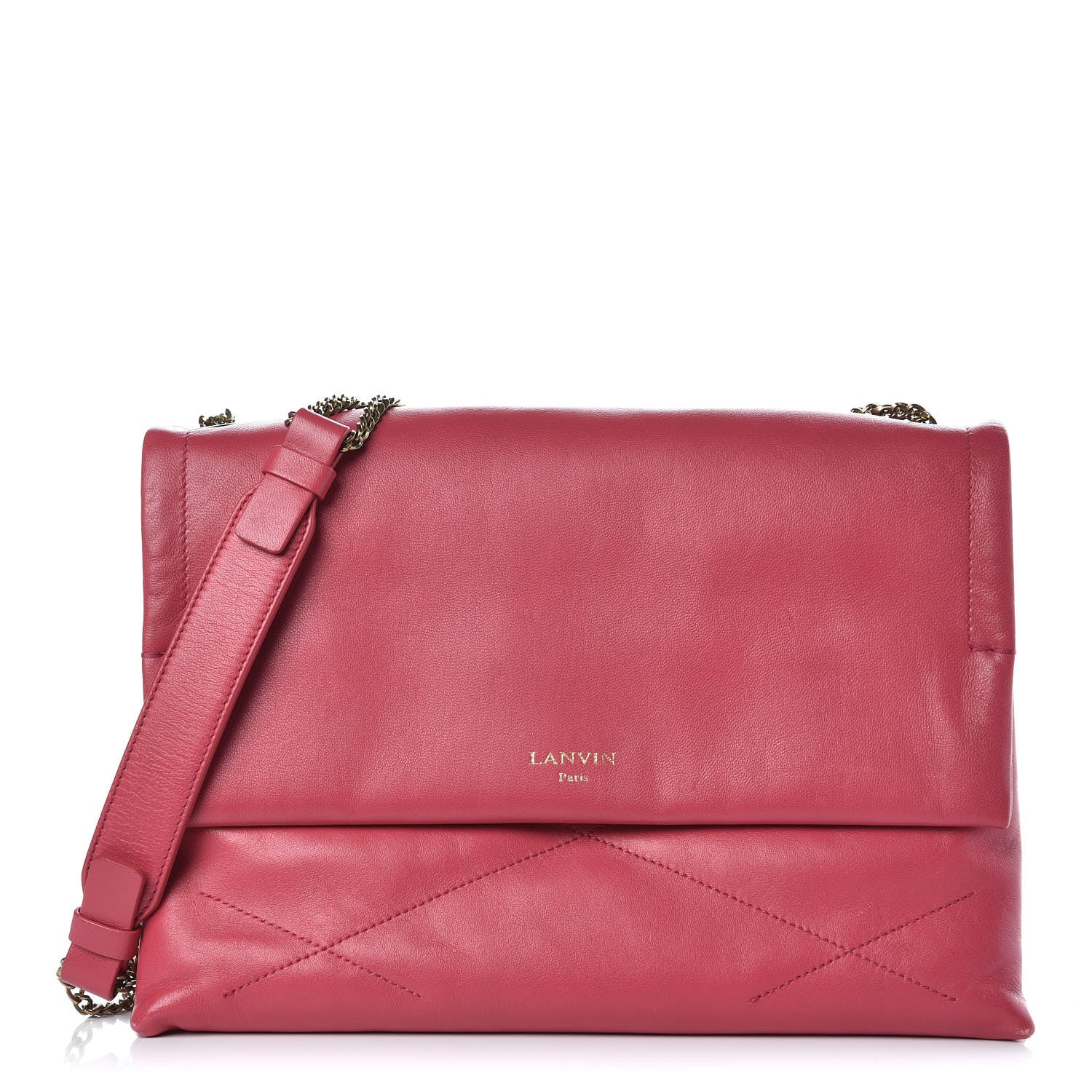 Lanvin Lambskin Quilted Medium Sugar Flap Shoulder Bag Pink 1 of 11