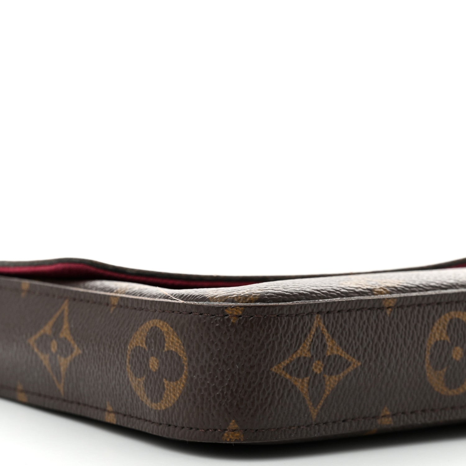 Louis Vuitton Monogram Pochette Felicie Chain Wallet Fuchsia 8 of 10