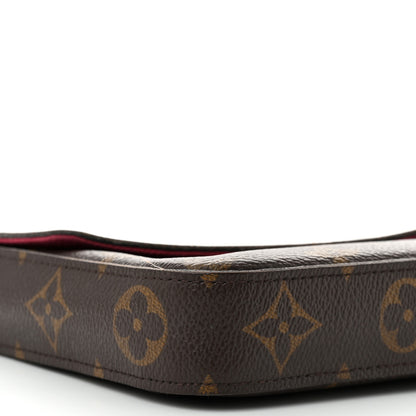Louis Vuitton Monogram Pochette Felicie Chain Wallet Fuchsia 8 of 10